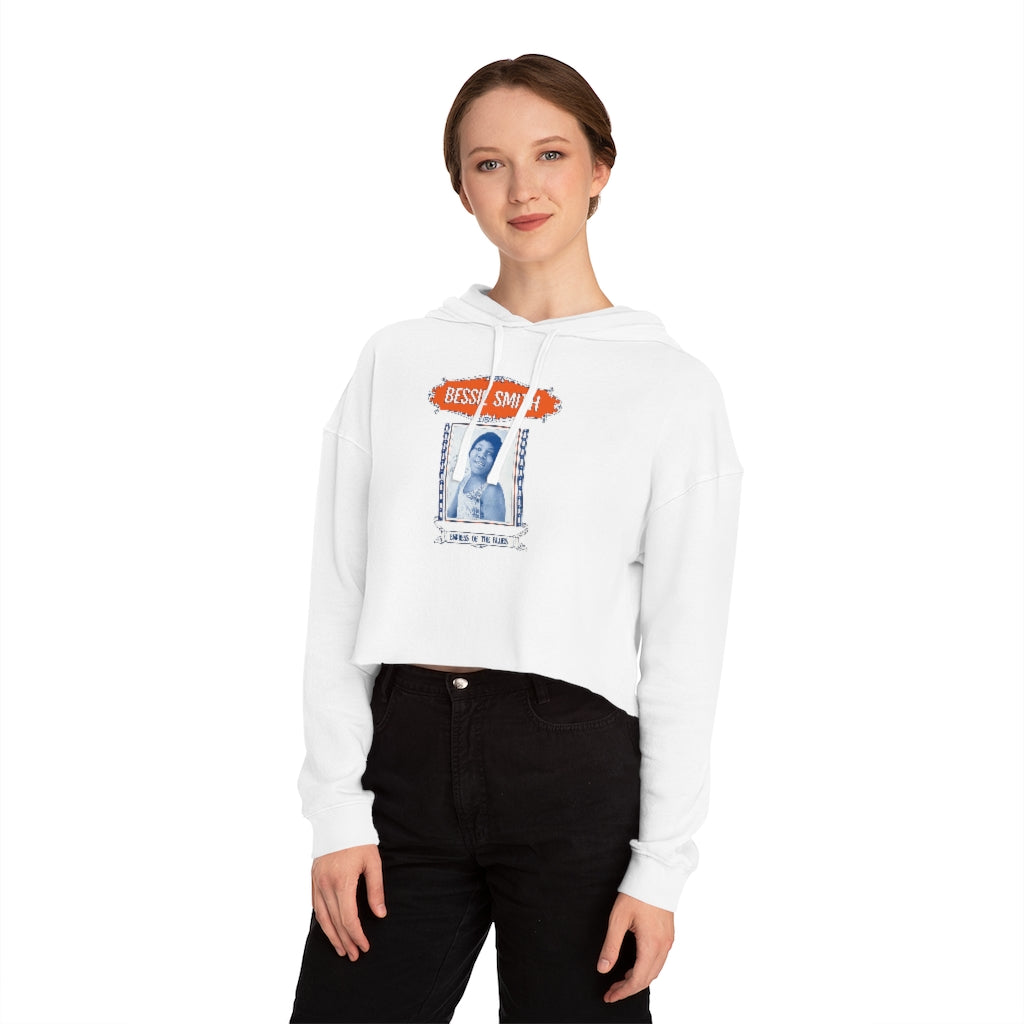 Bessie Smith - Women's Cropped Hooded Sweatshirt