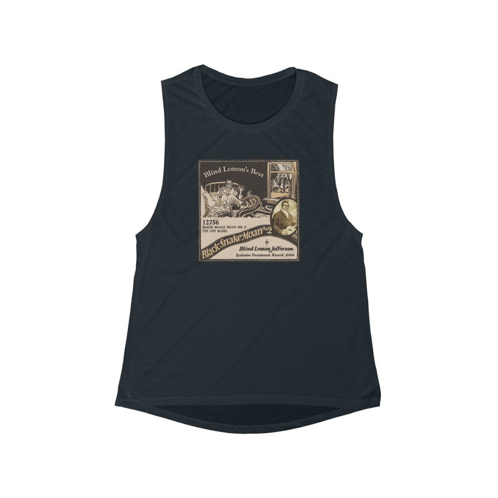 Blind Lemon Jefferson - Women's Flowy Scoop Muscle Tank