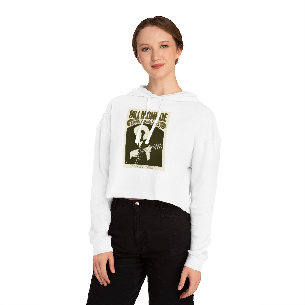 Bill Monroe - Women's Cropped Hooded Sweatshirt