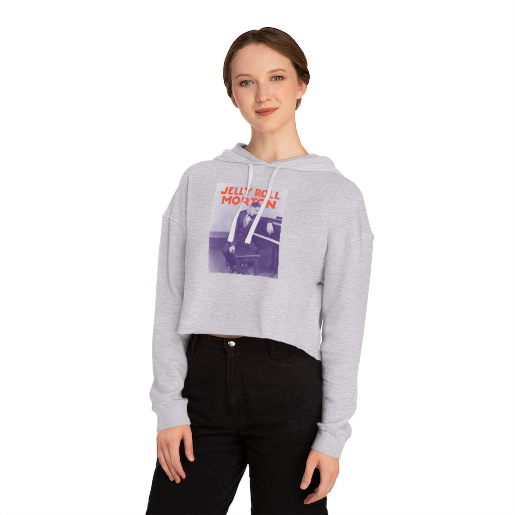 Jelly Roll Morton - Women's Cropped Hooded Sweatshirt