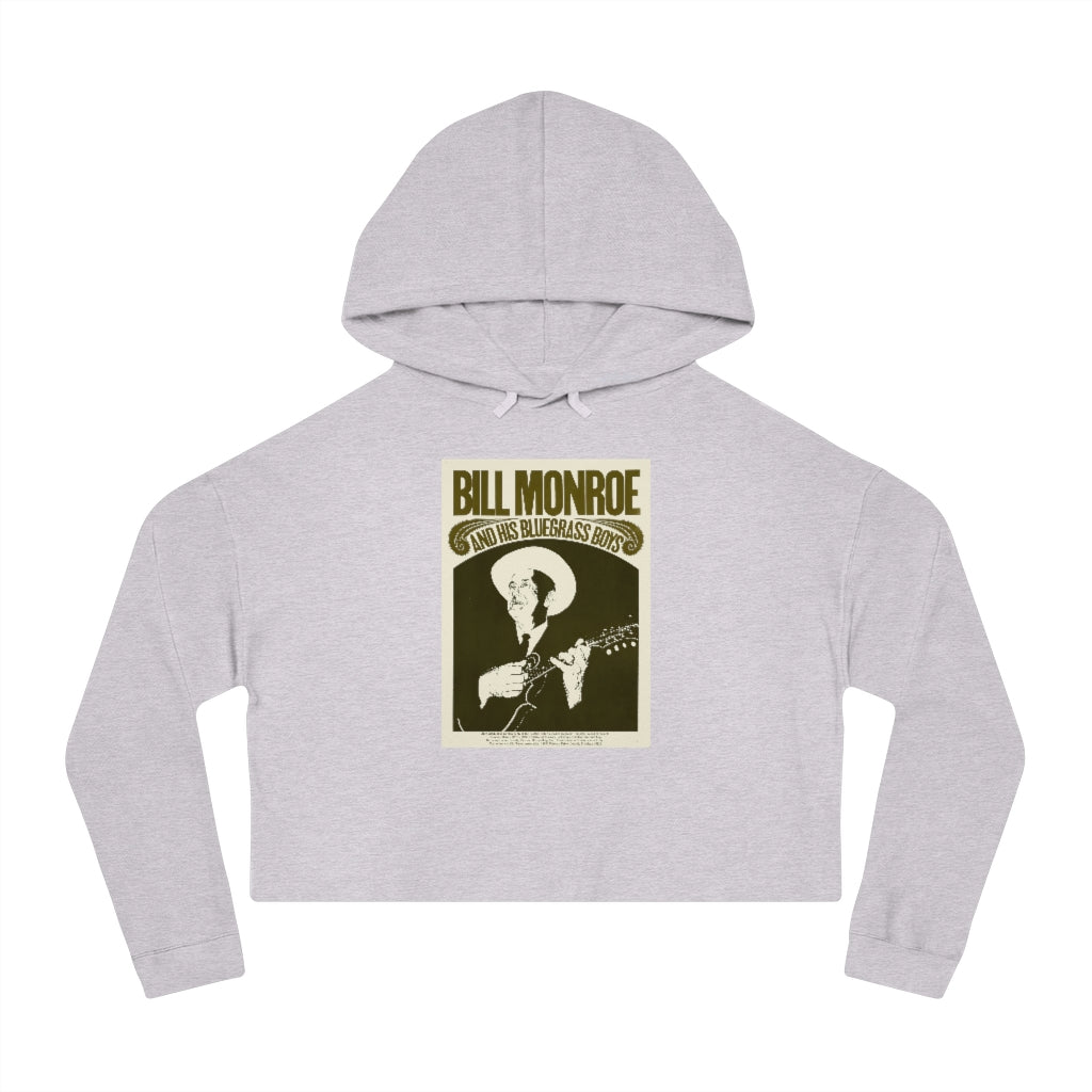 Bill Monroe - Women's Cropped Hooded Sweatshirt