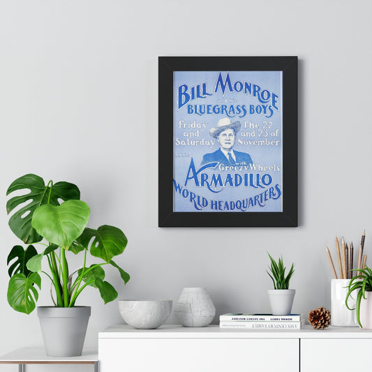 Bill Monroe - Framed Vertical Poster