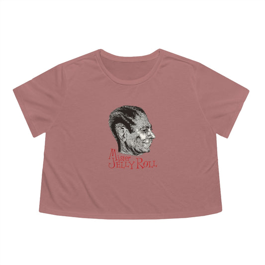 Jelly Roll Morton - Women's Flowy Cropped Teeed Tee