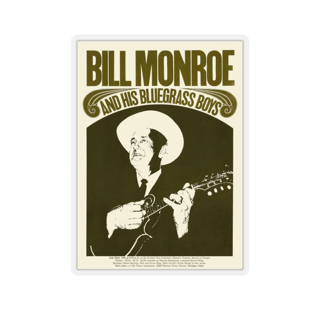 Bill Monroe - Kiss-Cut Stickers