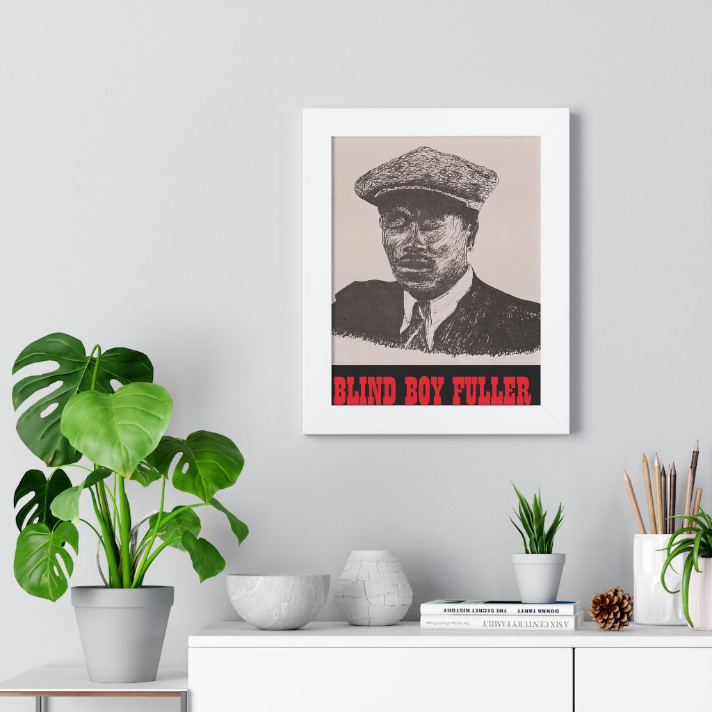 Blind Boy Fuller - Framed Vertical Poster