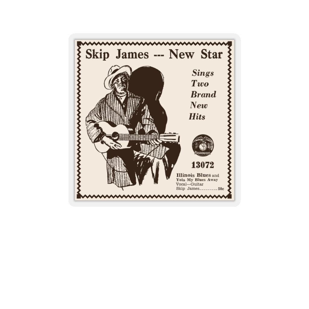 Skip James - Kiss-Cut Stickers