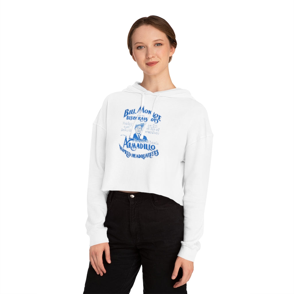 Bill Monroe - Women's Cropped Hooded Sweatshirt