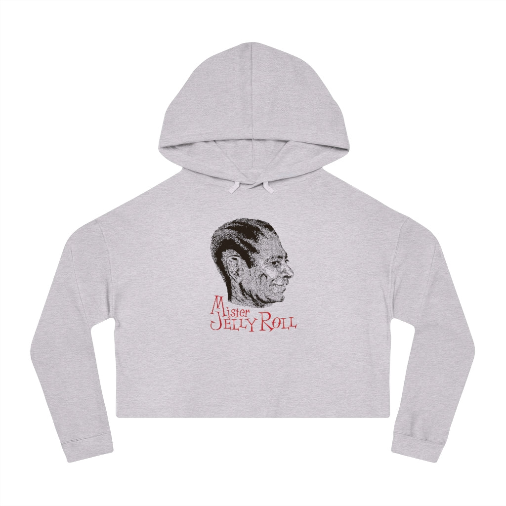 Jelly Roll Morton - Women's Cropped Hooded Sweatshirt