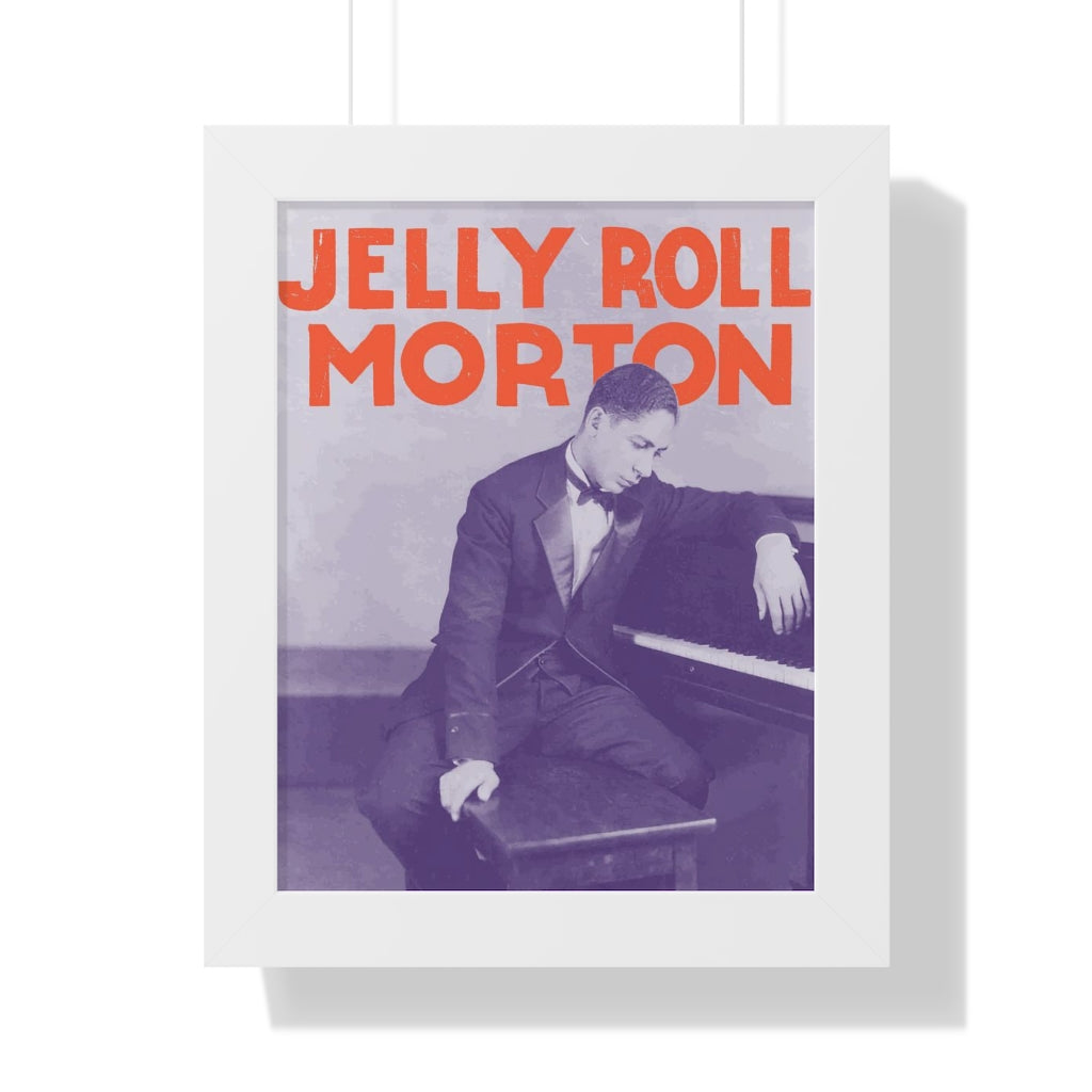 Jelly Roll Morton - Framed Vertical Poster