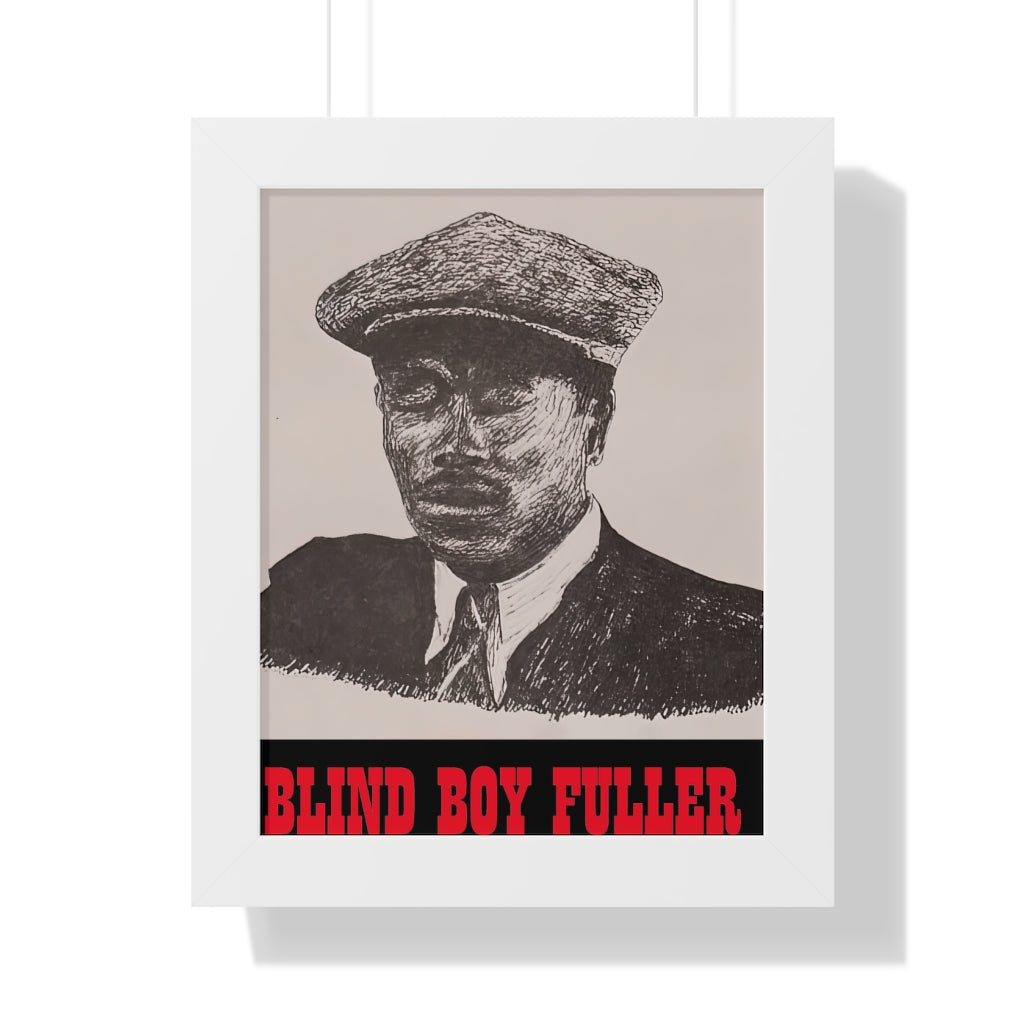 Blind Boy Fuller - Framed Vertical Poster