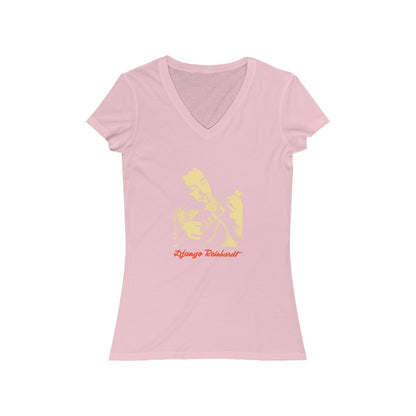 Django Reinhardt - Women's Jersey Short Sleeve V-Neck Tee