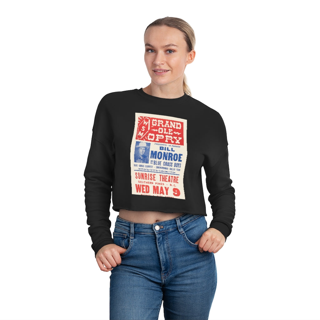 Bill Monroe - Women's Cropped Sweatshirt