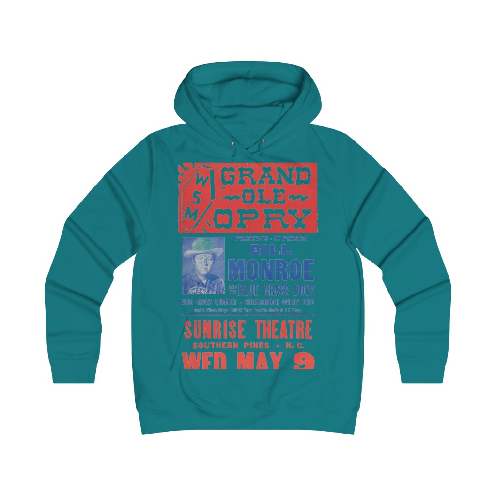 Bill Monroe - Girlie College Hoodie