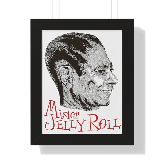 Jelly Roll Morton - Framed Vertical Poster