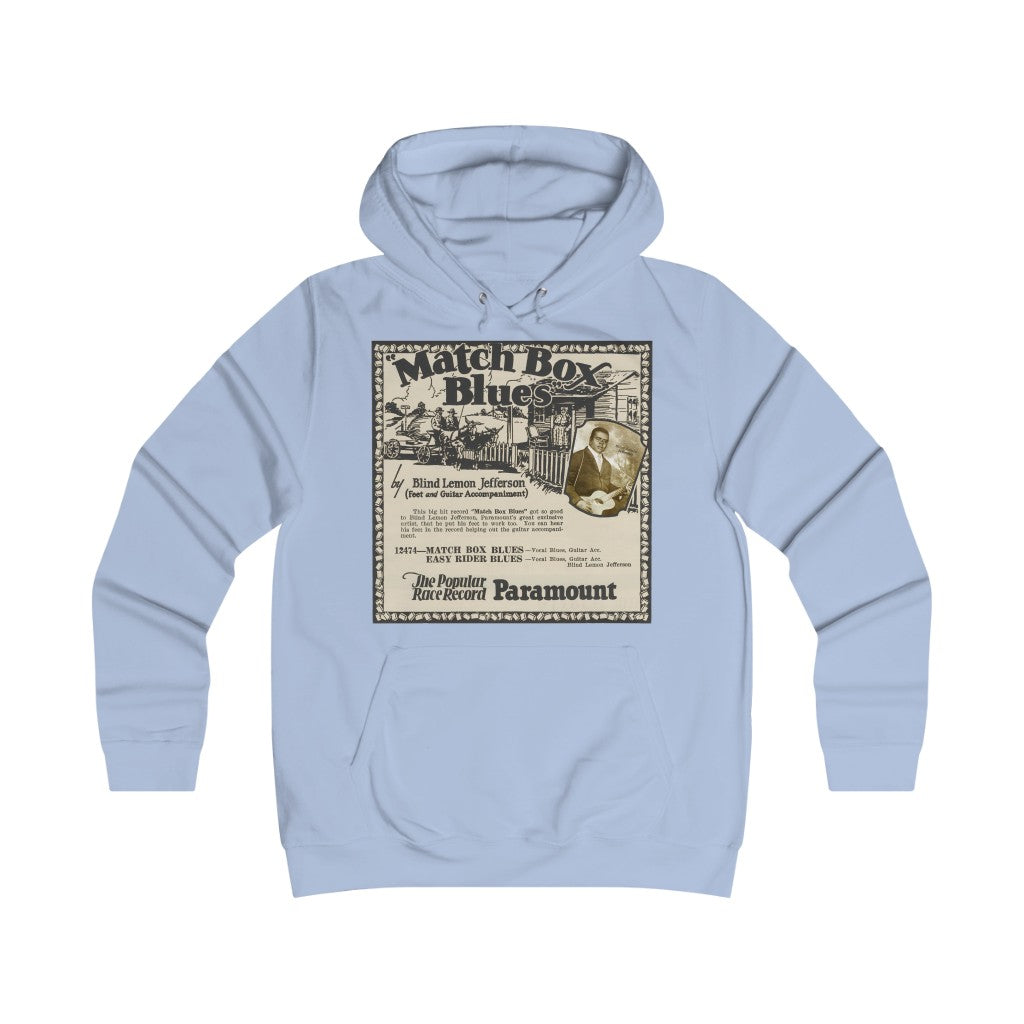 Blind Lemon Jefferson - Girlie College Hoodie