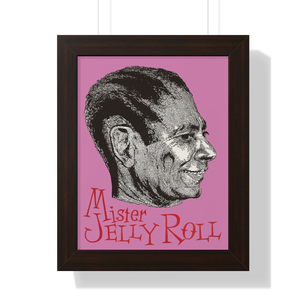 Jelly Roll Morton - Framed Vertical Poster