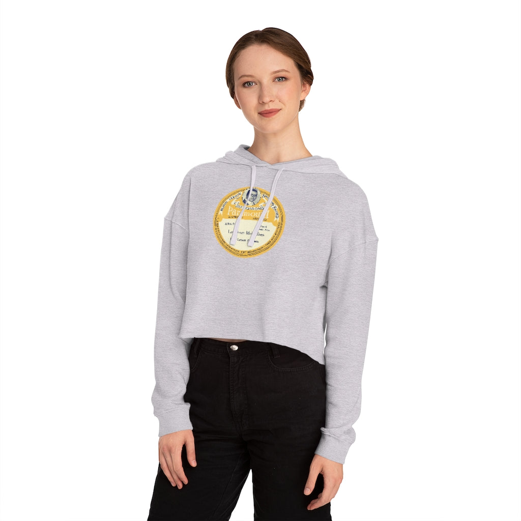 Blind Lemon Jefferson - Women's Cropped Hooded Sweatshirt