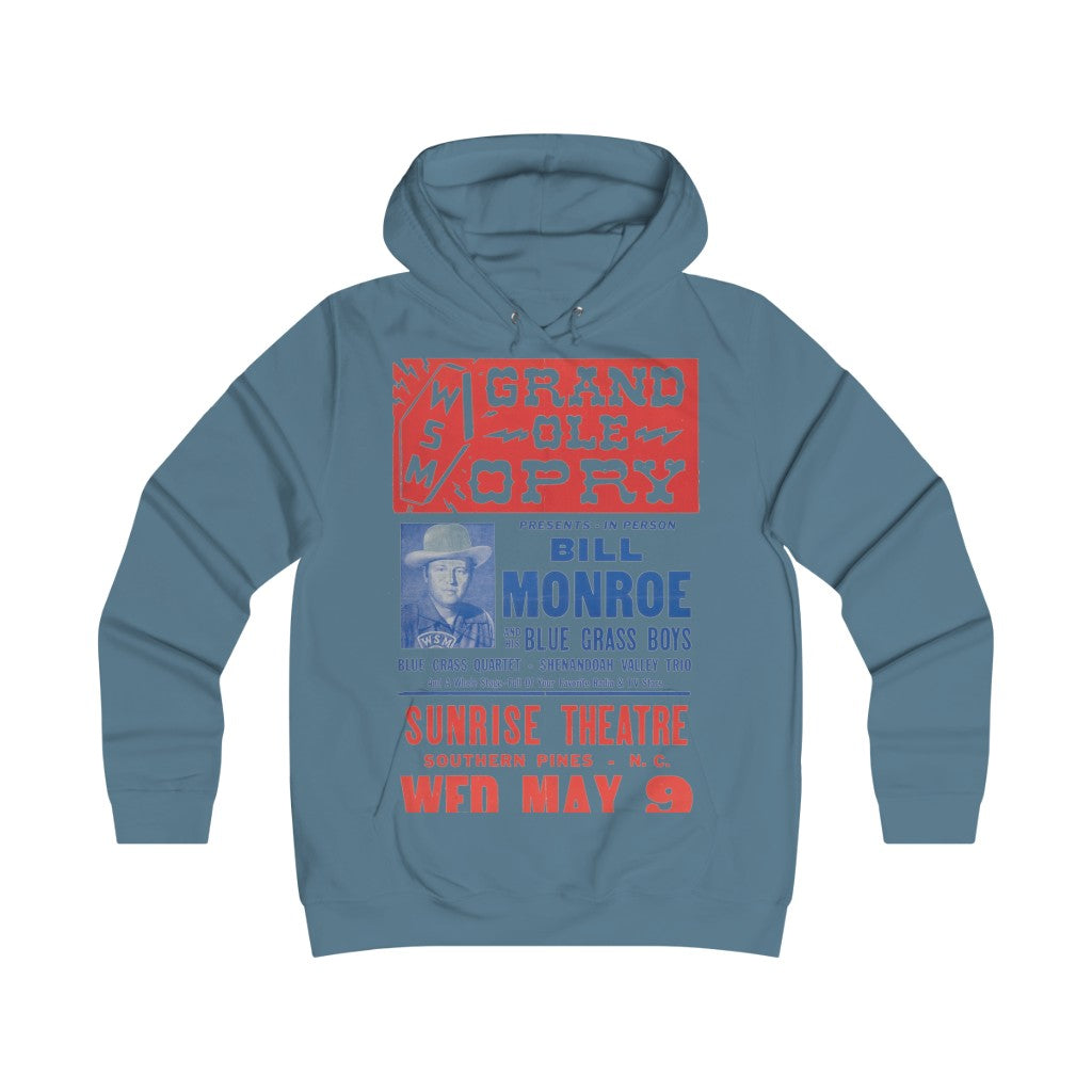 Bill Monroe - Girlie College Hoodie