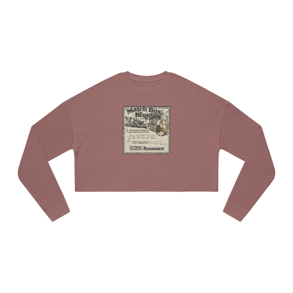 Blind Lemon Jefferson - Women's Cropped Sweatshirt