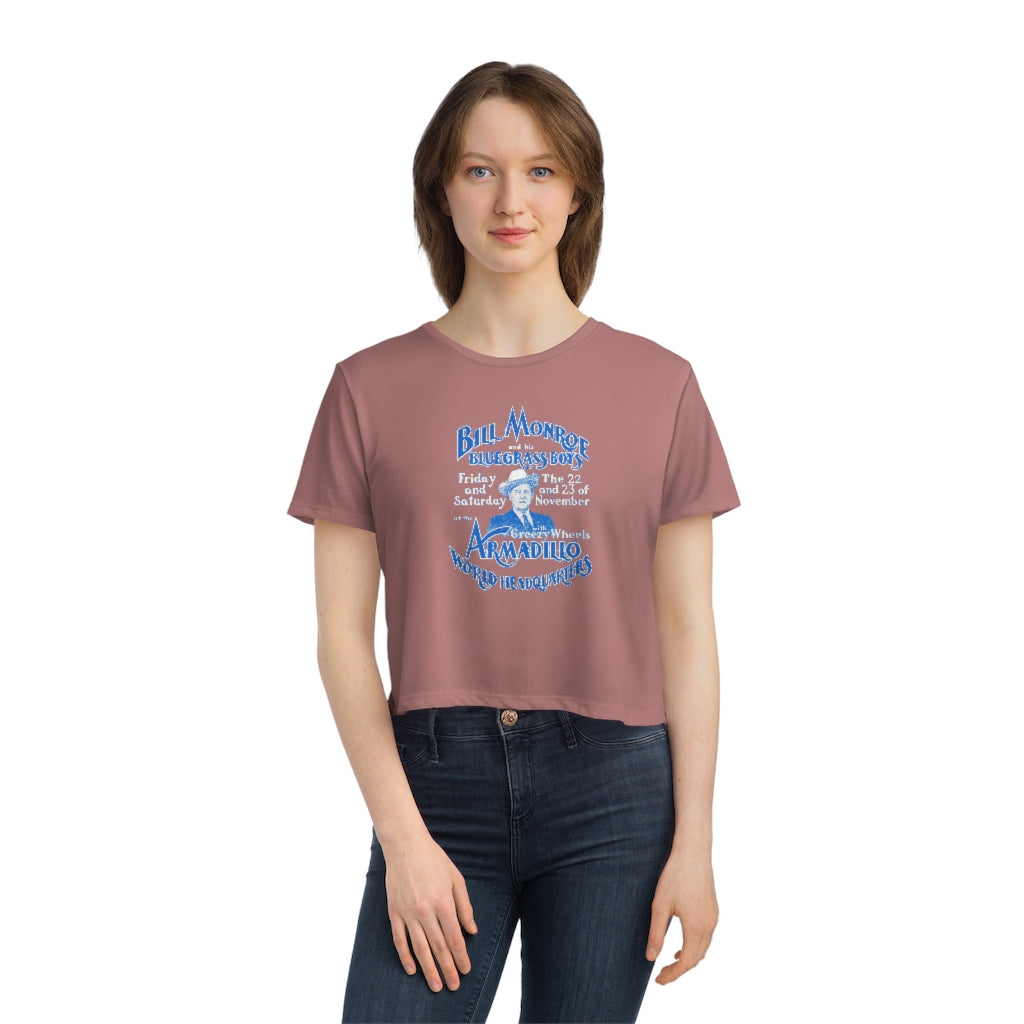 Bill Monroe - Women's Flowy Cropped Teeed Tee