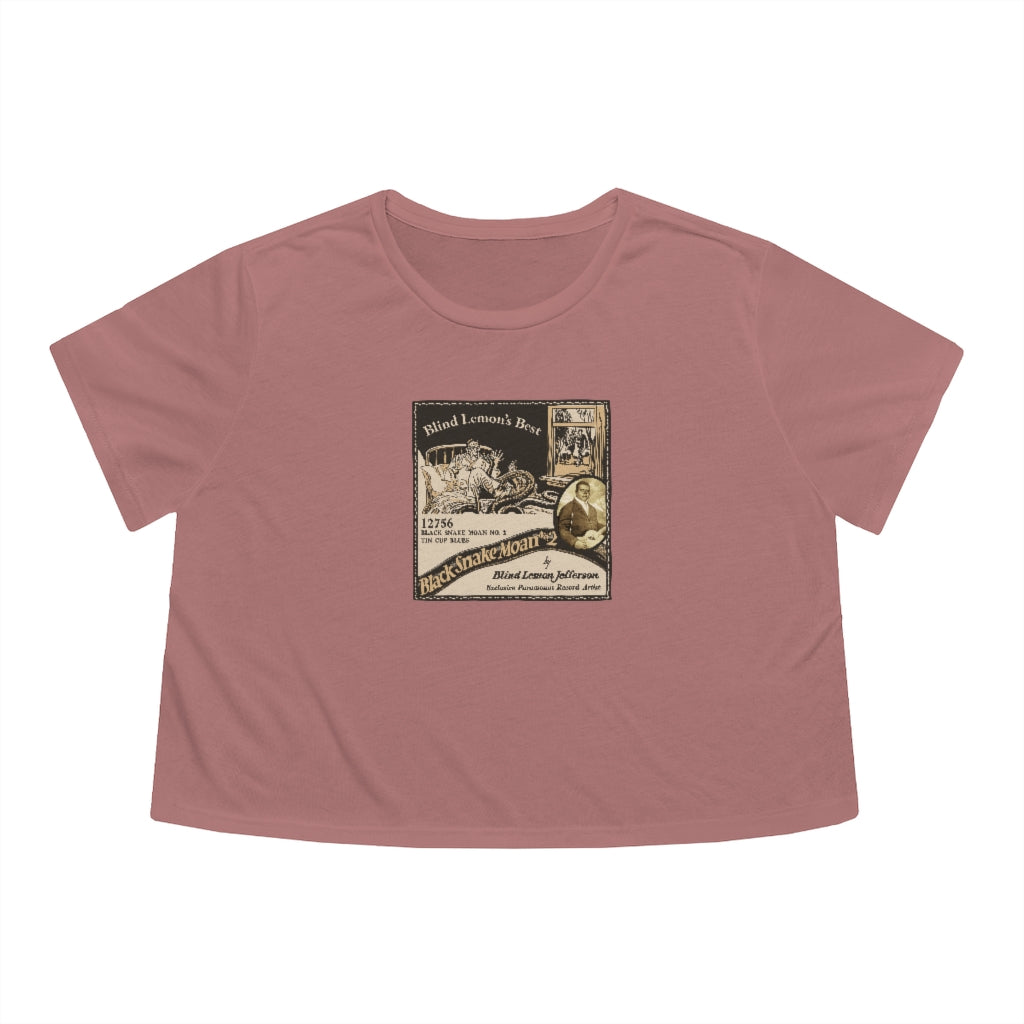 Blind Lemon Jefferson - Women's Flowy Cropped Teeed Tee