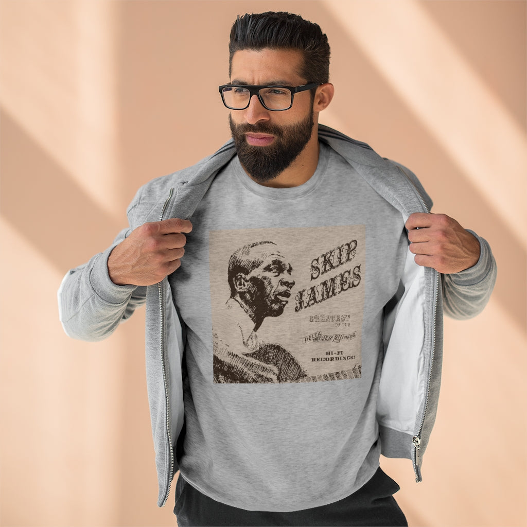 Skip James - Unisex Premium Crewneck Sweatshirt