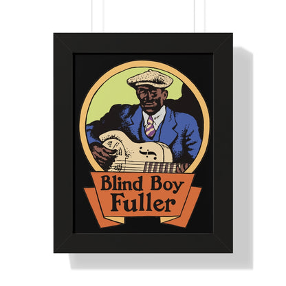 Blind Boy Fuller - Framed Vertical Poster