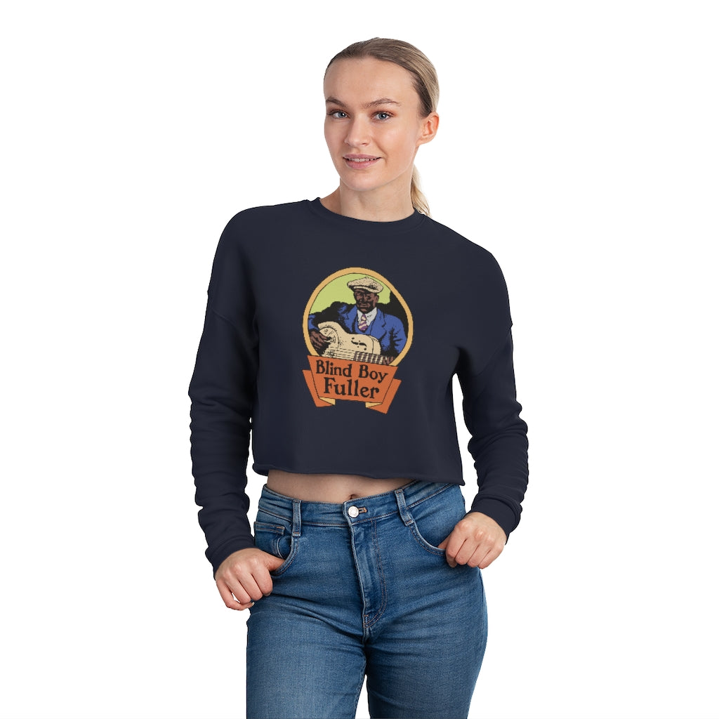 Blind Boy Fuller - Women's Cropped Sweatshirt