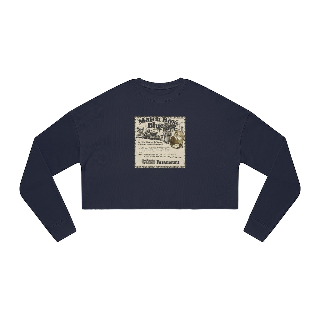 Blind Lemon Jefferson - Women's Cropped Sweatshirt