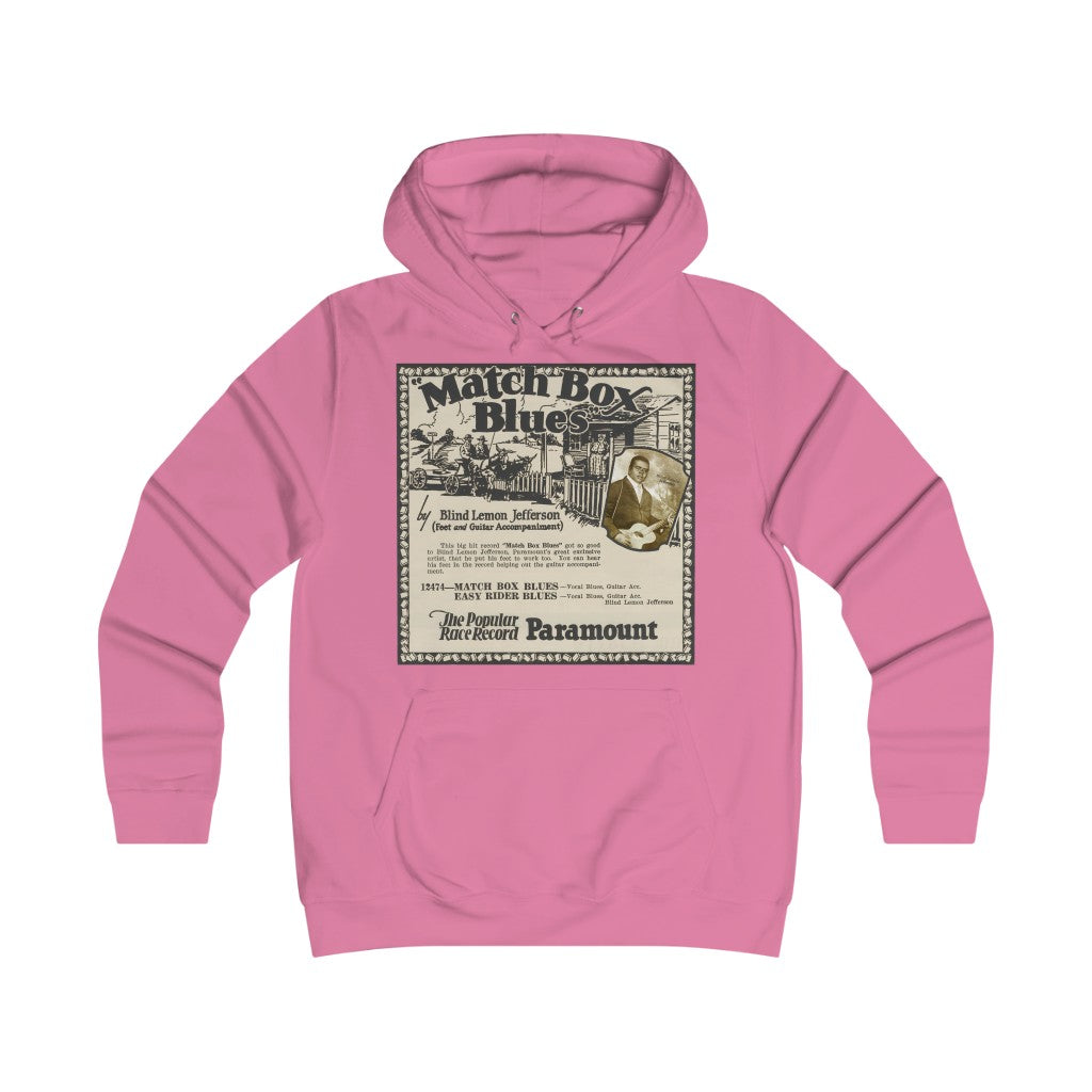 Blind Lemon Jefferson - Girlie College Hoodie