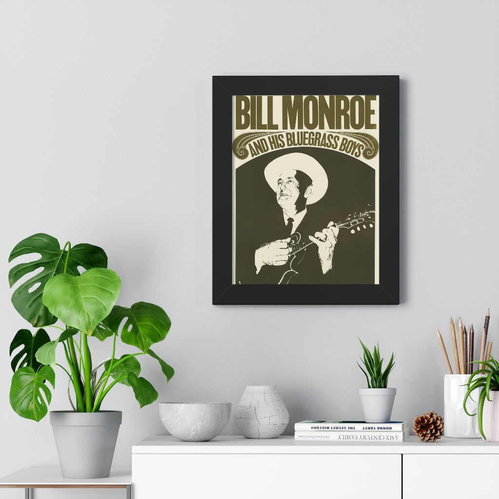 Bill Monroe - Framed Vertical Poster