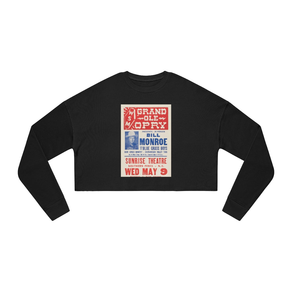 Bill Monroe - Women's Cropped Sweatshirt