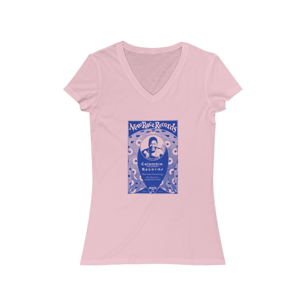 Bessie Smith - Women's Jersey Short Sleeve V-Neck Tee