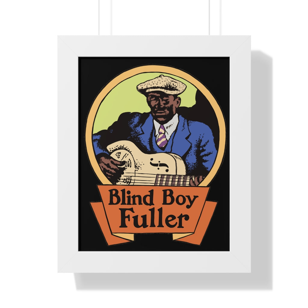 Blind Boy Fuller - Framed Vertical Poster