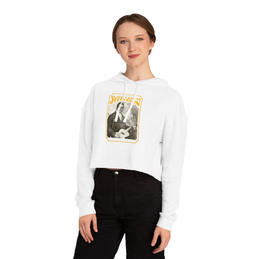 Blind Lemon Jefferson - Women's Cropped Hooded Sweatshirt