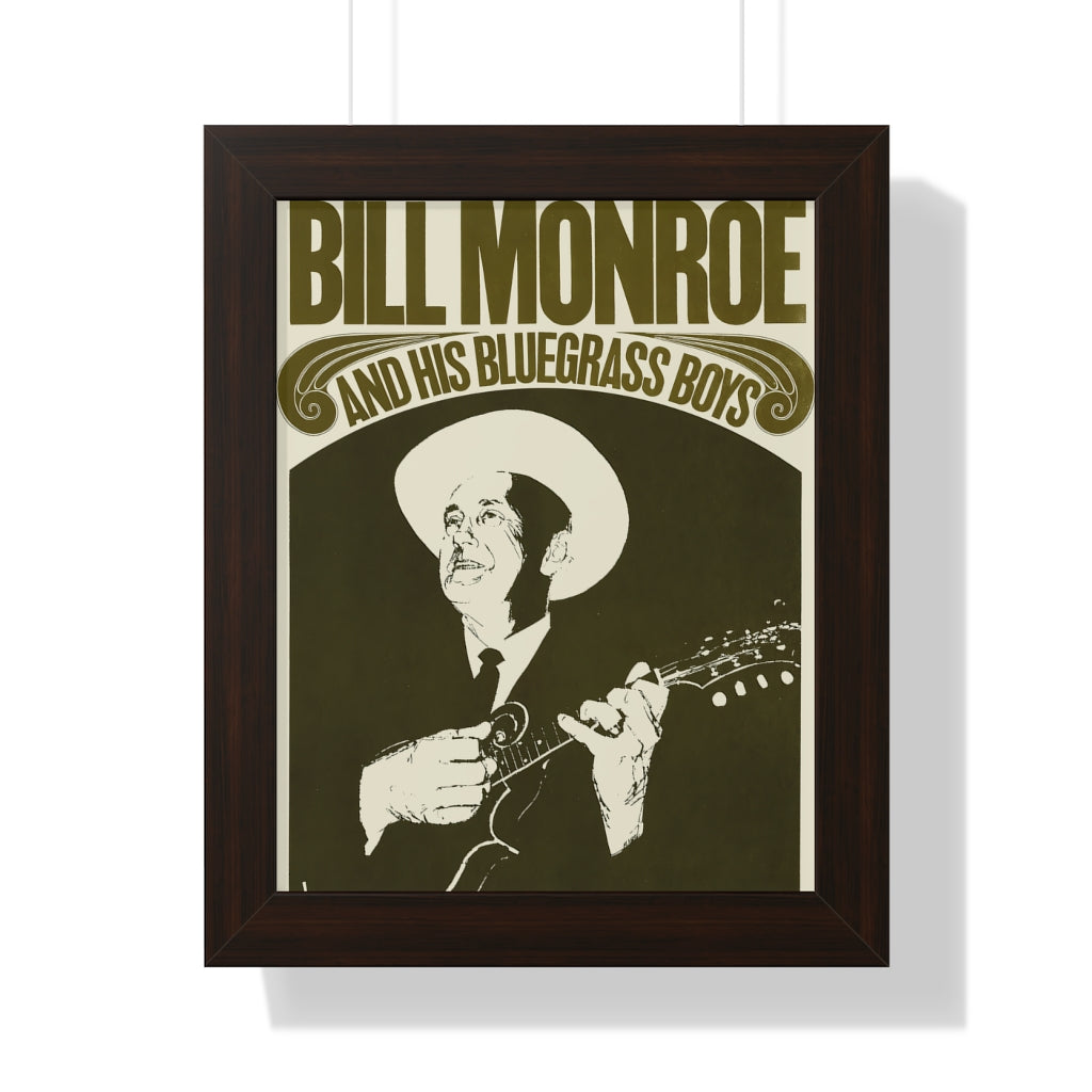 Bill Monroe - Framed Vertical Poster