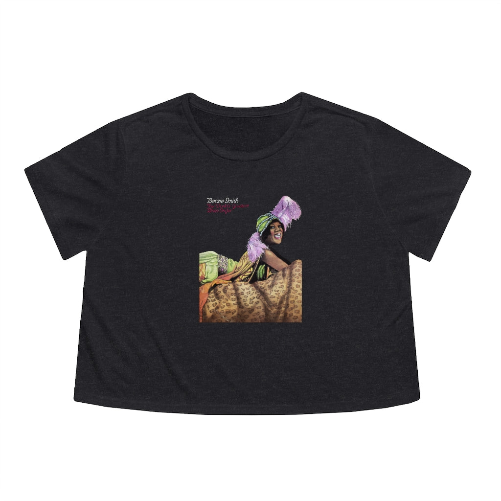 Bessie Smith - Women's Flowy Cropped Teeed Tee