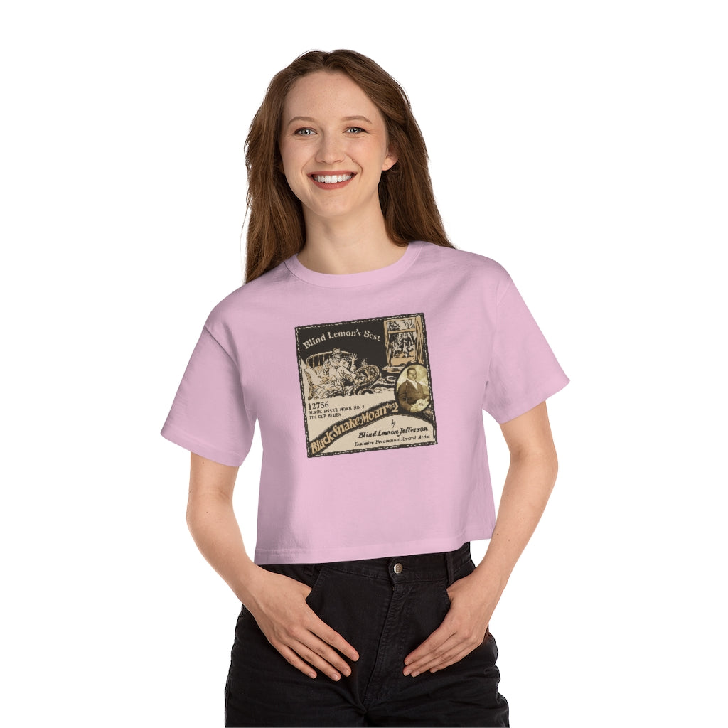 Blind Lemon Jefferson - Champion Women's Heritage Cropped T-Shirt