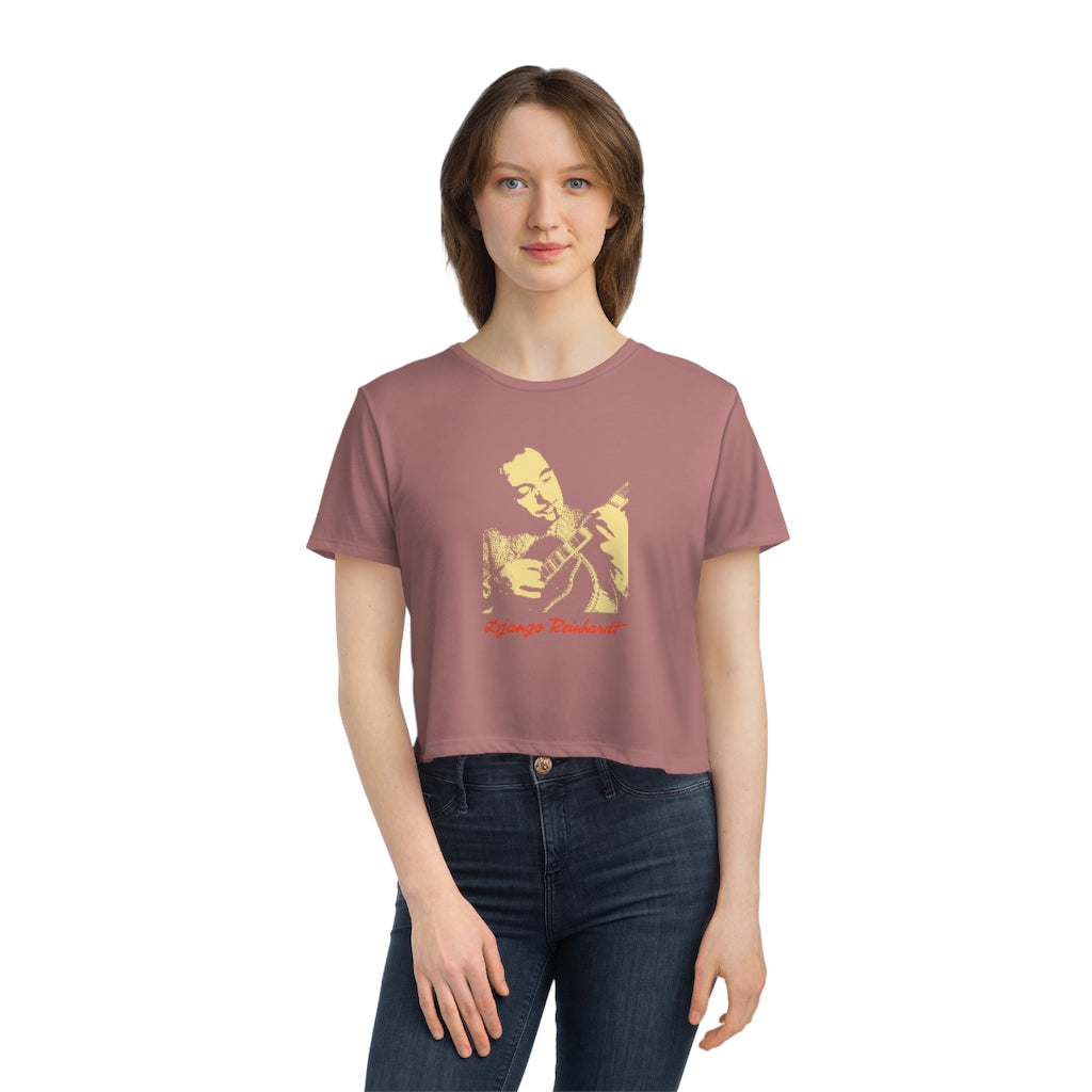 Django Reinhardt - Women's Flowy Cropped Teeed Tee