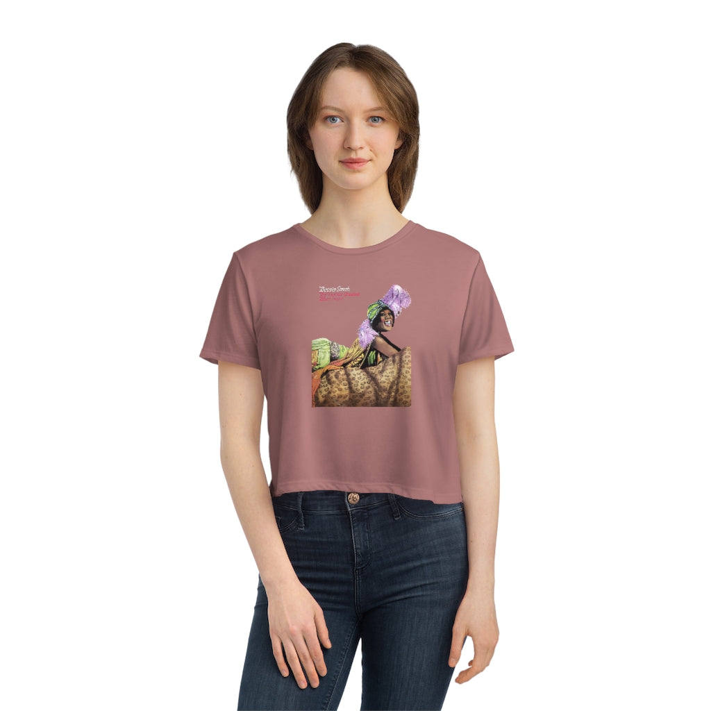 Bessie Smith - Women's Flowy Cropped Teeed Tee