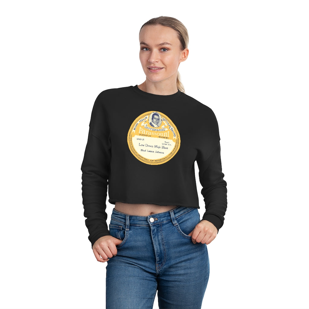 Blind Lemon Jefferson - Women's Cropped Sweatshirt