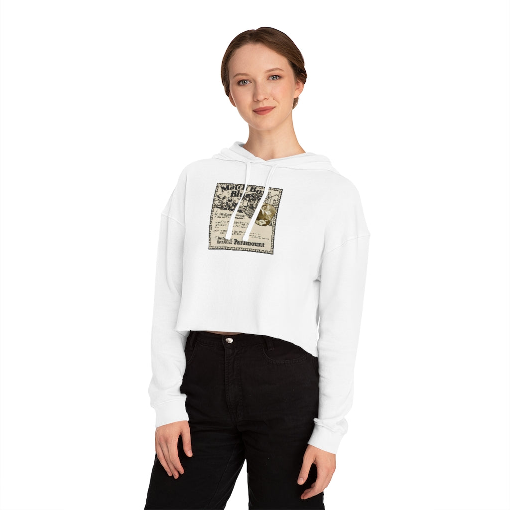 Blind Lemon Jefferson - Women's Cropped Hooded Sweatshirt