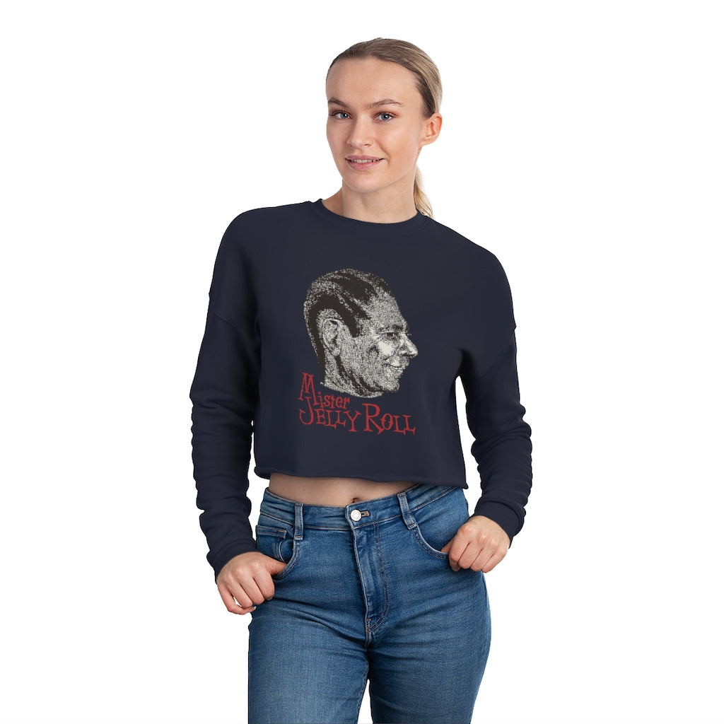 Jelly Roll Morton - Women's Cropped Sweatshirt