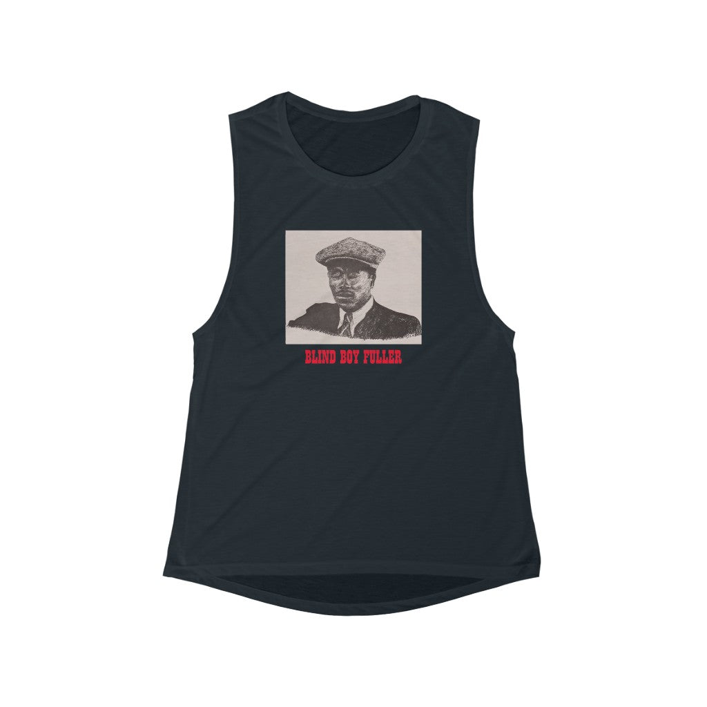 Blind Boy Fuller - Women's Flowy Scoop Muscle Tank