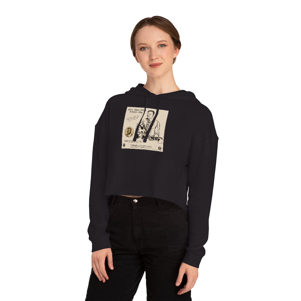 Blind Willie Johnson - Women's Cropped Hooded Sweatshirt