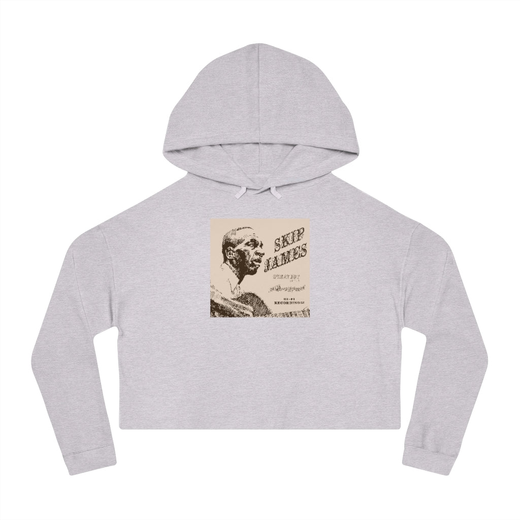 Skip James - Women's Cropped Hooded Sweatshirt