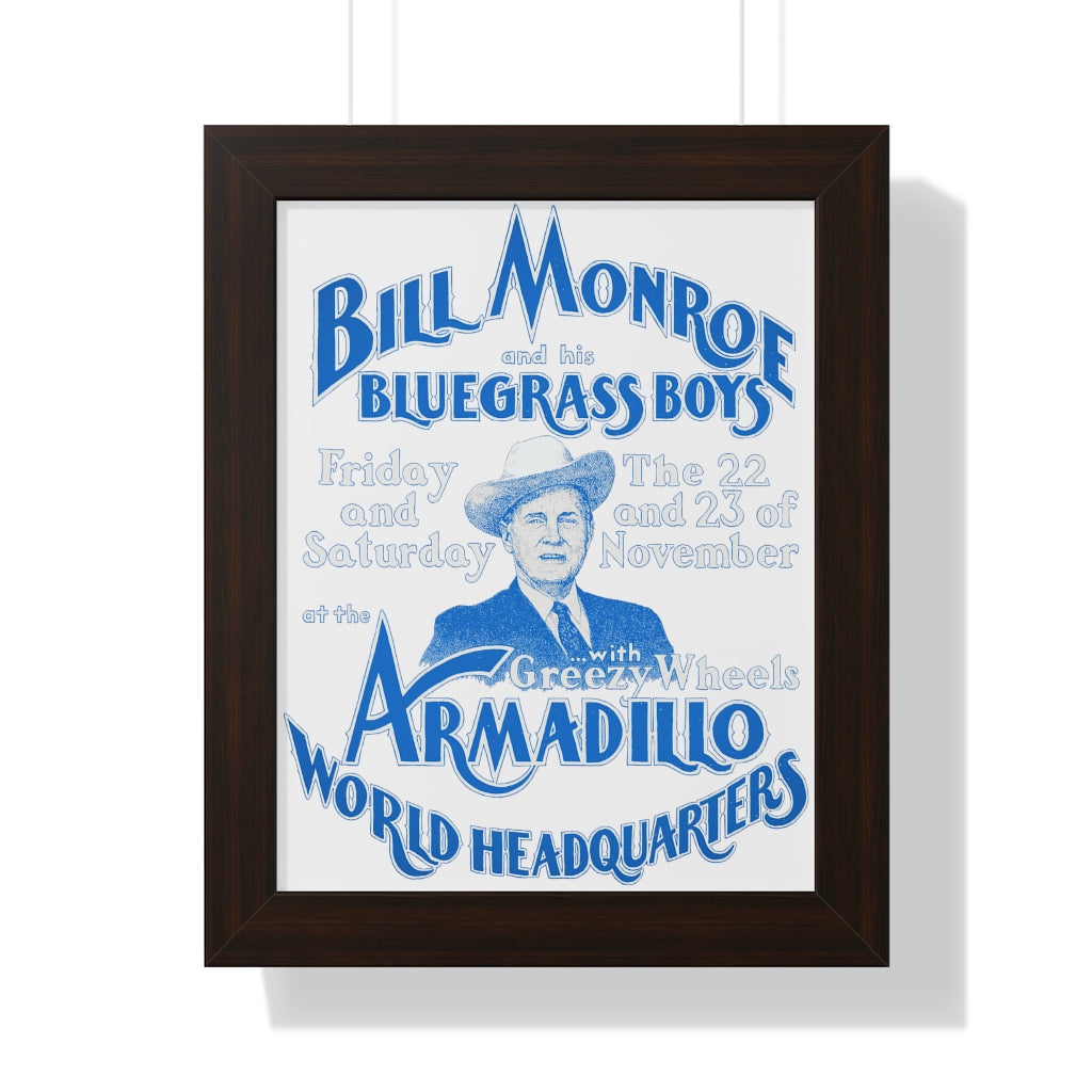 Bill Monroe - Framed Vertical Poster