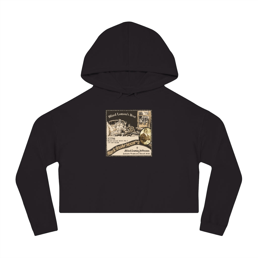 Blind Lemon Jefferson - Women's Cropped Hooded Sweatshirt