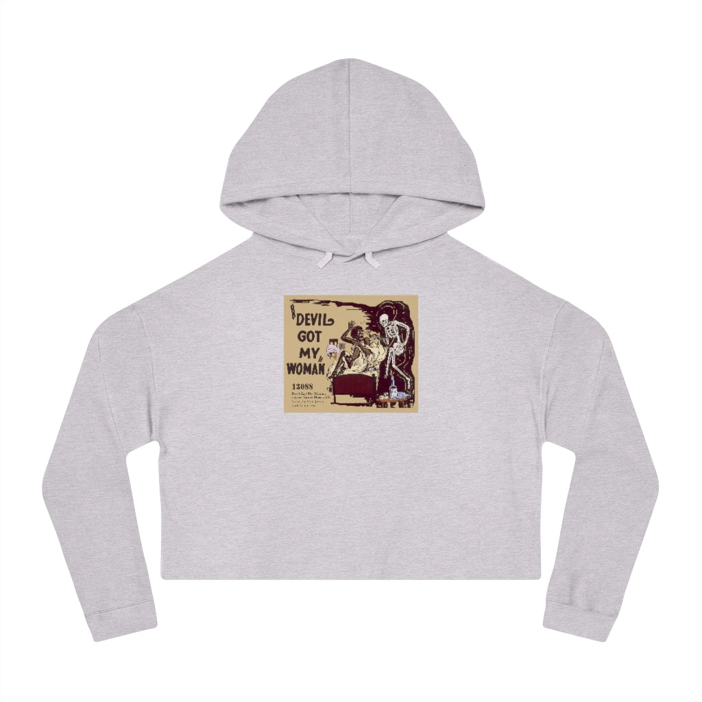 Skip James - Women's Cropped Hooded Sweatshirt