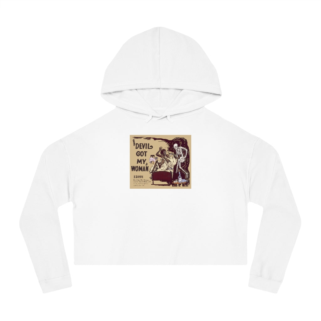 Skip James - Women's Cropped Hooded Sweatshirt